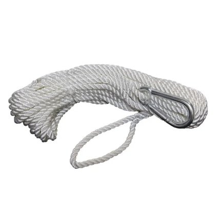 Lano ventilové 6x12 mm - lano pro sací koš s karabinou, požární vybavení