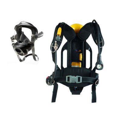 Set dýchací přístroj Dräger 4000 - DT nosič 4000, plicní automatika, kandahár S-fix, láhev carbon kompozit 6,8L/300 bar