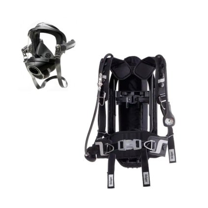 Dýchací přístroj Dräger AirBoss FPS 7000 - DT nosič AIRBOSS FPS 7000, plicní automatika, kandahár S-fix, lahev ocel 6L/300 bar