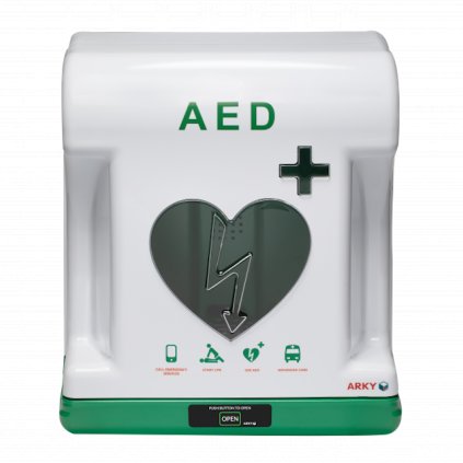 Skříňka pro AED defibrilátory Arky Core Classic s alarmem - bezpečné a rychlé uložení AED