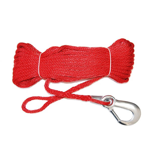 Záchytné lano s karabinou (20m) červené