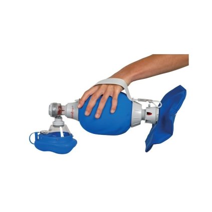 Ruční resuscitátor Ambu Mark IV rezervoárem a maskou
