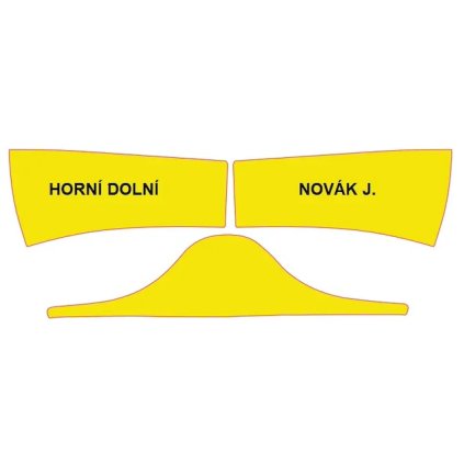 Reflexní polep 3M pro přilbu DRÄGER HPS 7000 s potiskem