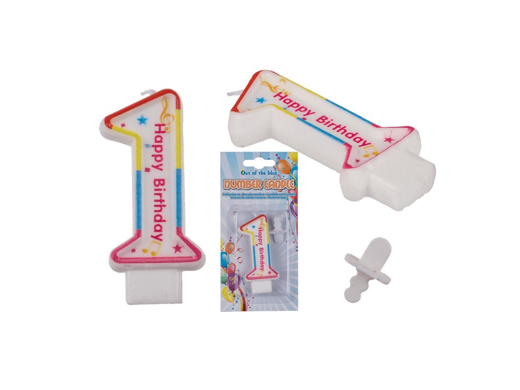 geburtstags zahlenkerze 1 ca 7 x 1 cm 39962