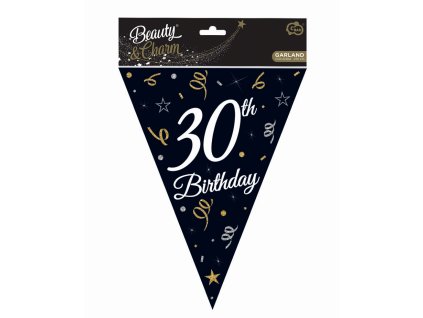 girlanda flagi 30 urodziny