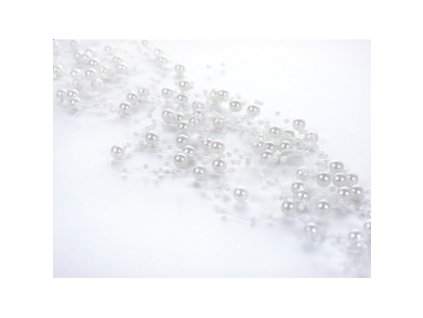 Perlicky na vlasci bile 5ks 55GP1