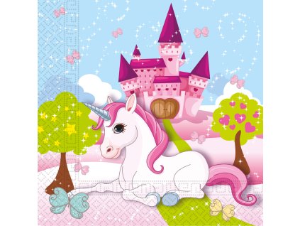 Ubrousky papírové JEDNOROŽEC 20ks