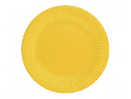 Talíře malé papírové žluté 6ks