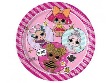 Talíře papírové velké LOL Glitterati 8ks