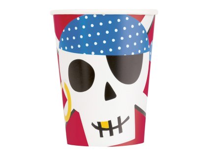 kubeczki papierowe ahoy pirate 266 ml 8 szt su