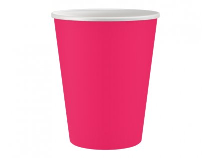 Kelímky papírové růžové EKO 6ks