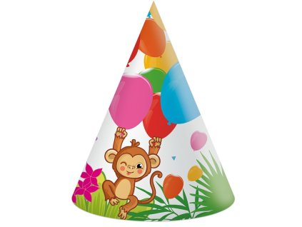 Čepičky papírové ZVÍŘÁTKA 6ks