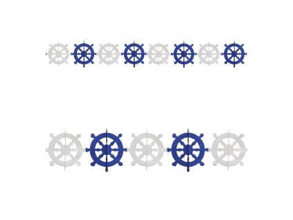 2172T a Papírová girlanda kormidlo