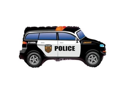 23733 1 balon foliovy auto policie 60 cm