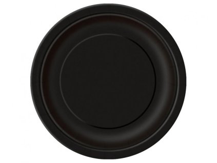 Talíře černé malé 6ks