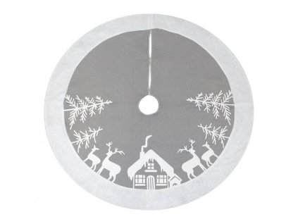 Podložka pod stromeček STŘÍBRNÁ