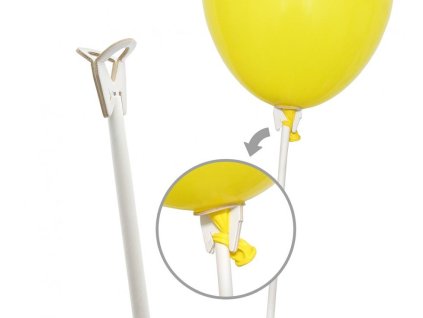Tyčka na balónky EKO bílá