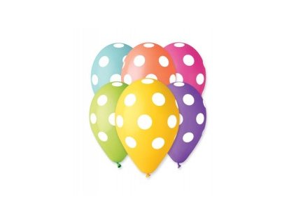 Balonek latexový s puntíky
