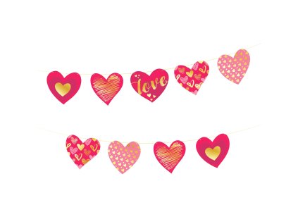 02 girlanda serca we wzory 149447