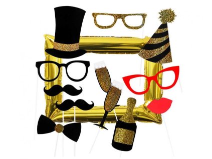 Rekvizity do fotokoutku s rámem 12ks