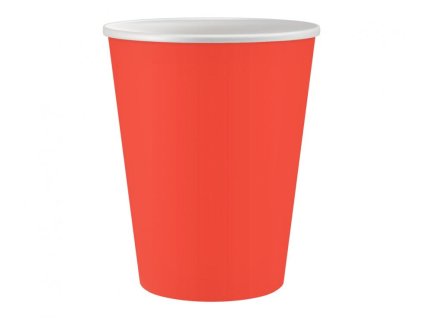 Kelímky papírové oranžové 6ks