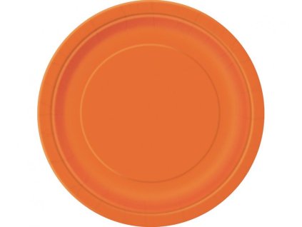 Talíře oranžové malé 8ks