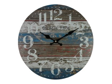 nastenne hodiny barevne drevo