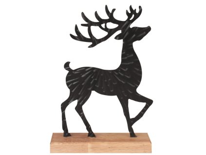 Dekorace jelen kovový na postavení