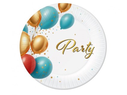 Talíře malé papírové PARTY 6ks