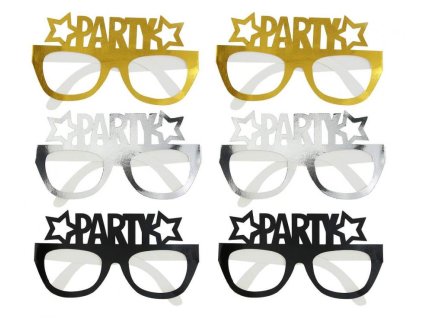 Brýle papírové PARTY 6ks