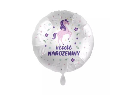 Balonek foliový VESELÉ NAROZENINY