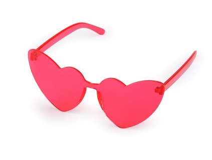 Brýle růžové srdce