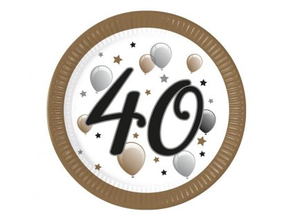 Talíře velké papírové 40 8ks