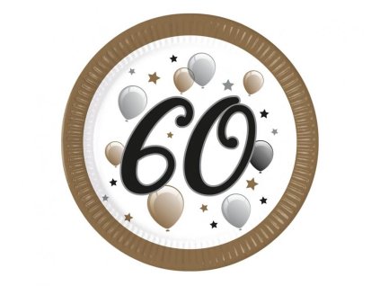 Talíře velké papírové 60 8ks