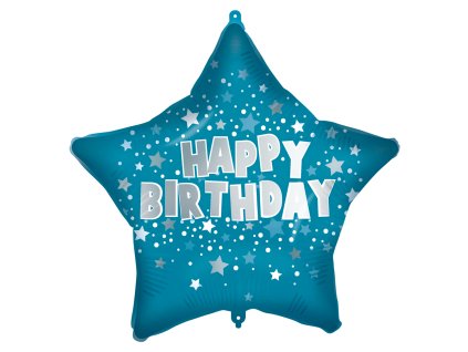 Balonek foliový hvězda modrá HB