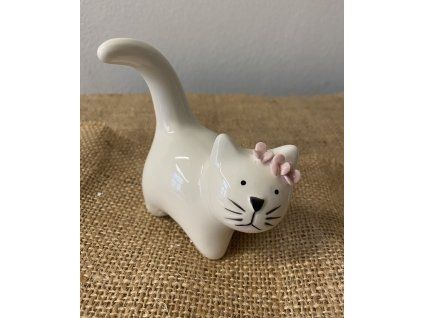 Kočka keramická 10x8cm
