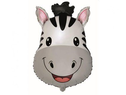 Balonek foliový hlava ZEBRA