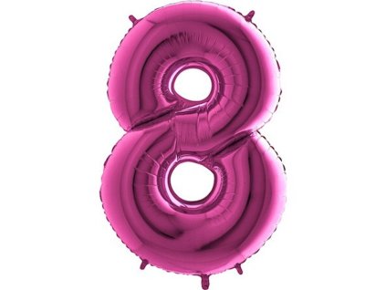 Balon foliove cislo ruzove 8 71WPINK8