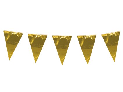 Girlanda vlaječková zlatá