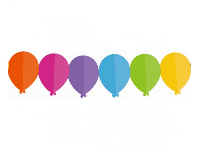 girlanda kolorowe baloniki