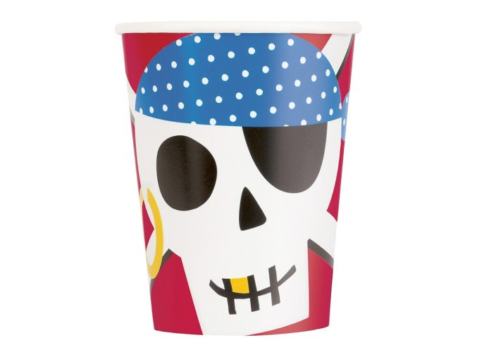 kubeczki papierowe ahoy pirate 266 ml 8 szt su