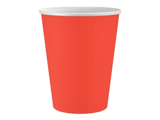 Kelímky papírové oranžové 6ks
