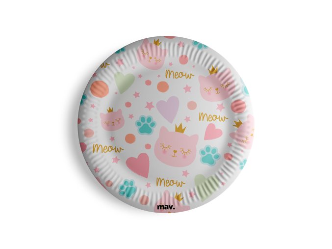 pl23cp08 cat princess plates 01 b