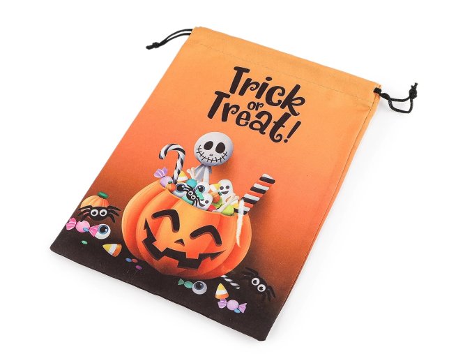 Sáček na haloween sladkosti látkový DUCH