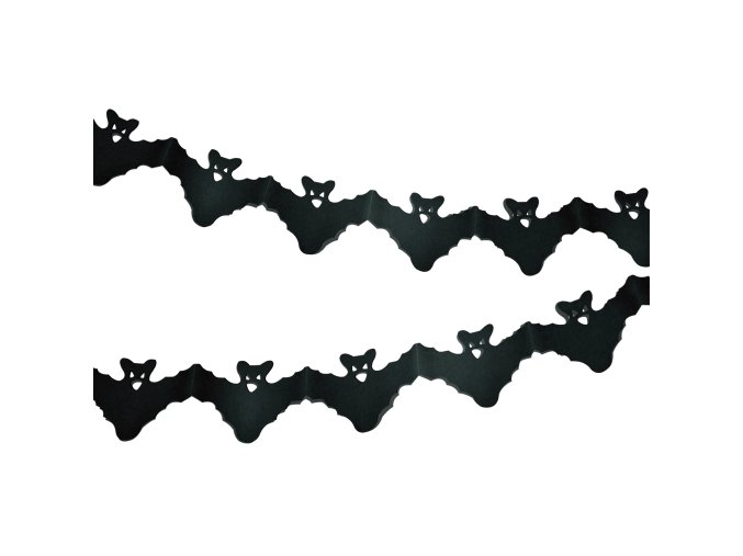 Girlanda netopýři černá 2,6m