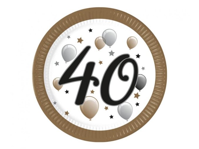 Talíře velké papírové 40 8ks