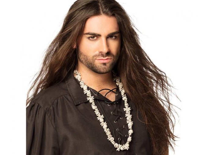 Korále lebky s kostma