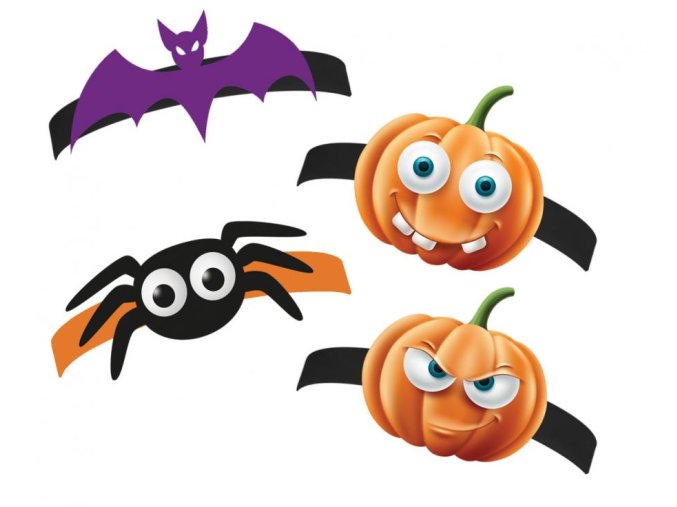 Čelenky papírové BOO 4ks