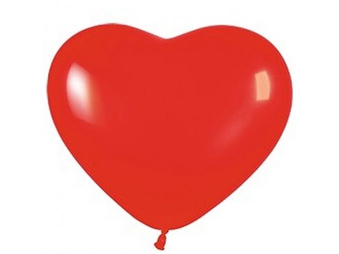 Balonek latexovy srdce cervene 40cm 71CR17