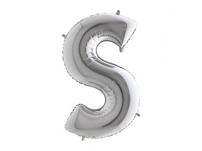389S Letter S Silver